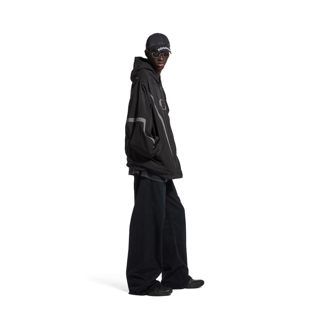 Men's Loop Sports Icon Large Tracksuit Jacket in Black/grey Product Image
