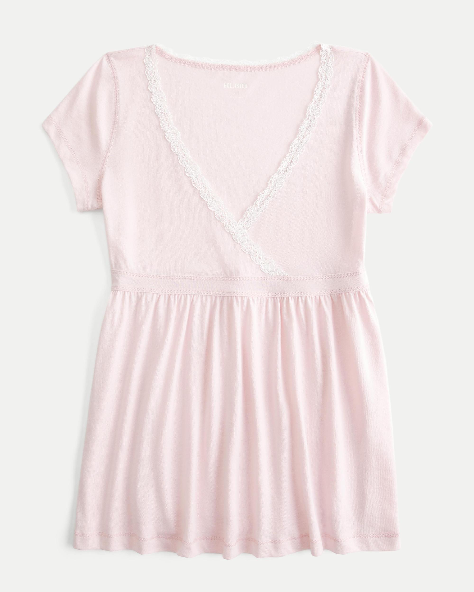 Easy Wrap-Front Babydoll Top Product Image