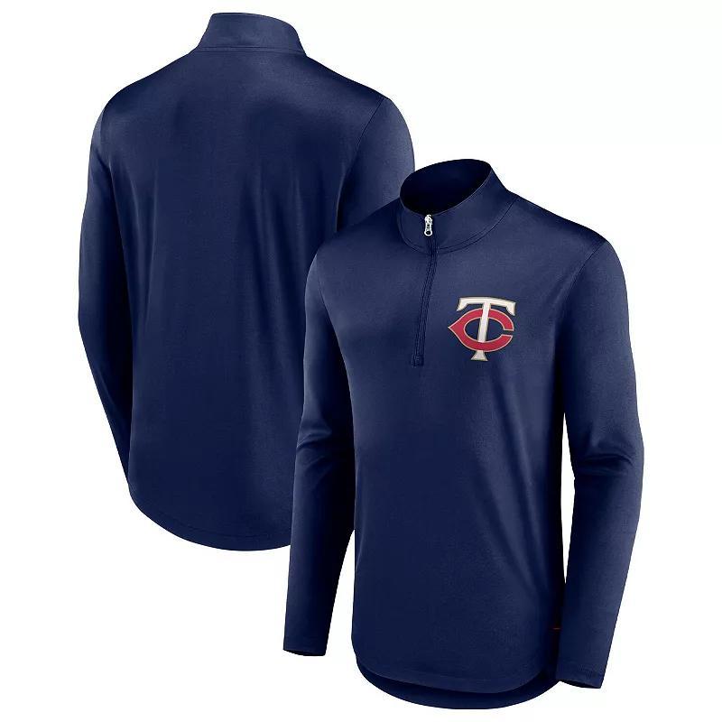 Men's Fanatics Branded Red Washington Nationals Tough Minded Quarter-Zip Jacket, Size: Large Product Image