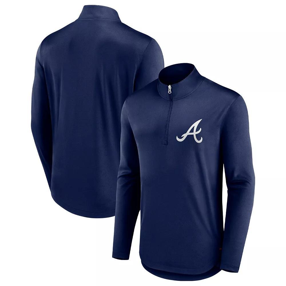 Men's Fanatics Branded Red Washington Nationals Tough Minded Quarter-Zip Jacket, Size: Large Product Image
