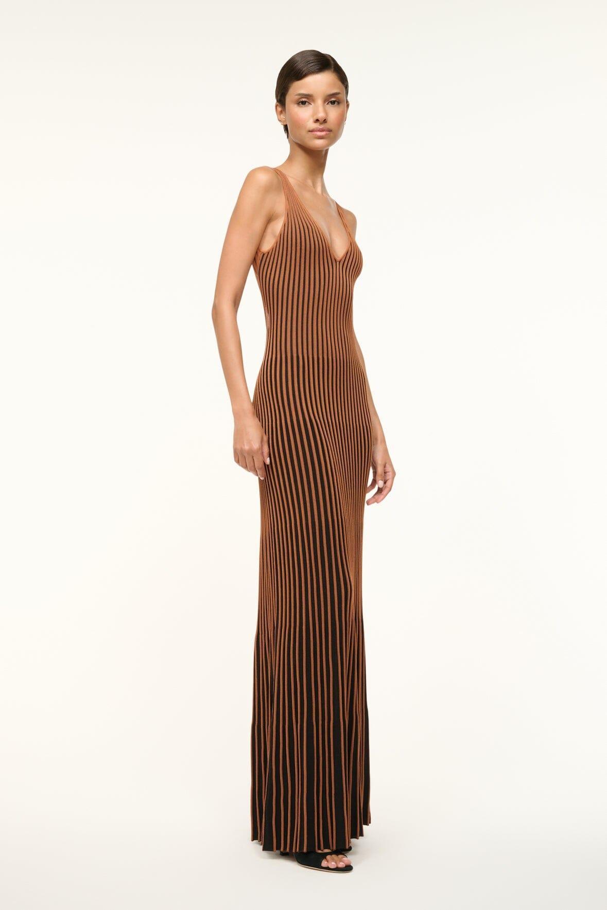 CLARETTA DRESS | TAN BLACK Product Image
