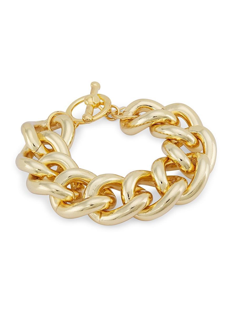 Kenneth Jay Lane Chunky Chain Link Bracelet in 18K Gold Plated Product Image