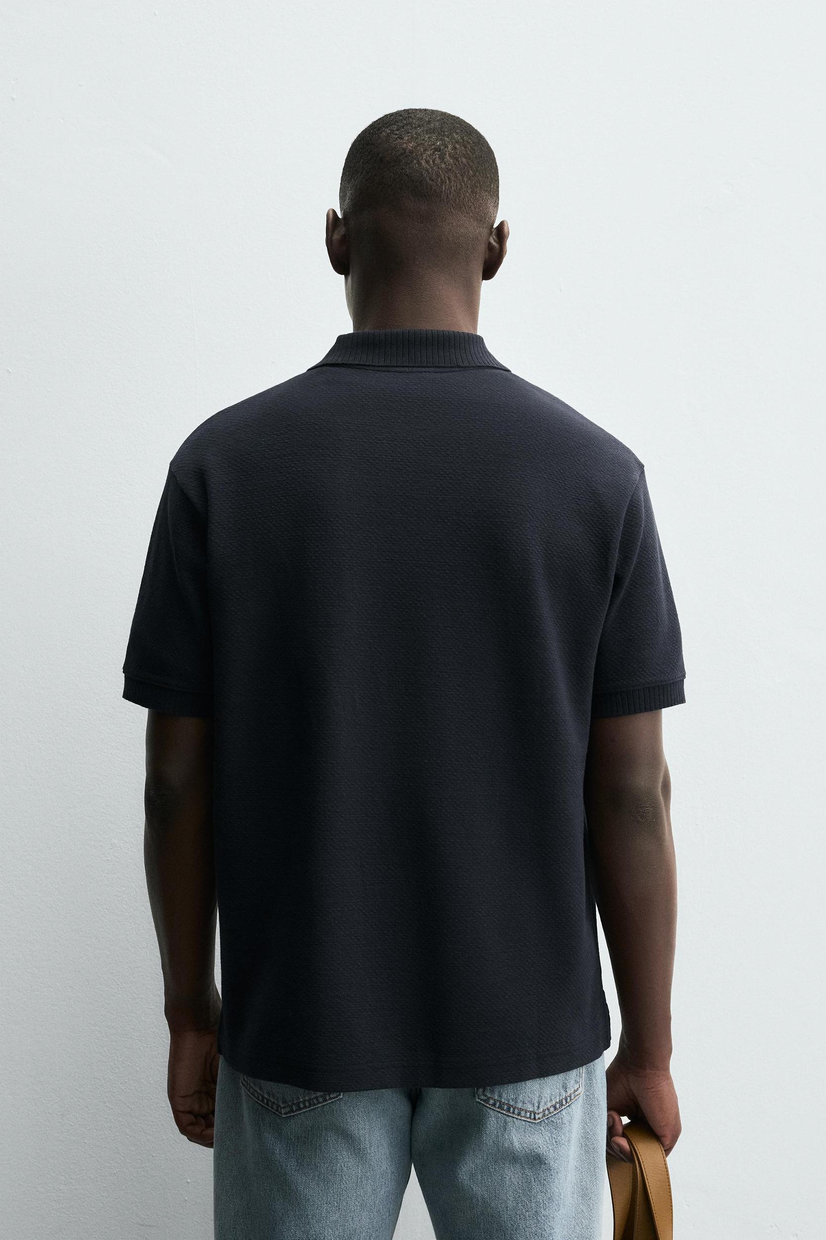 TEXTURED REGULAR FIT POLO SHIRT Product Image