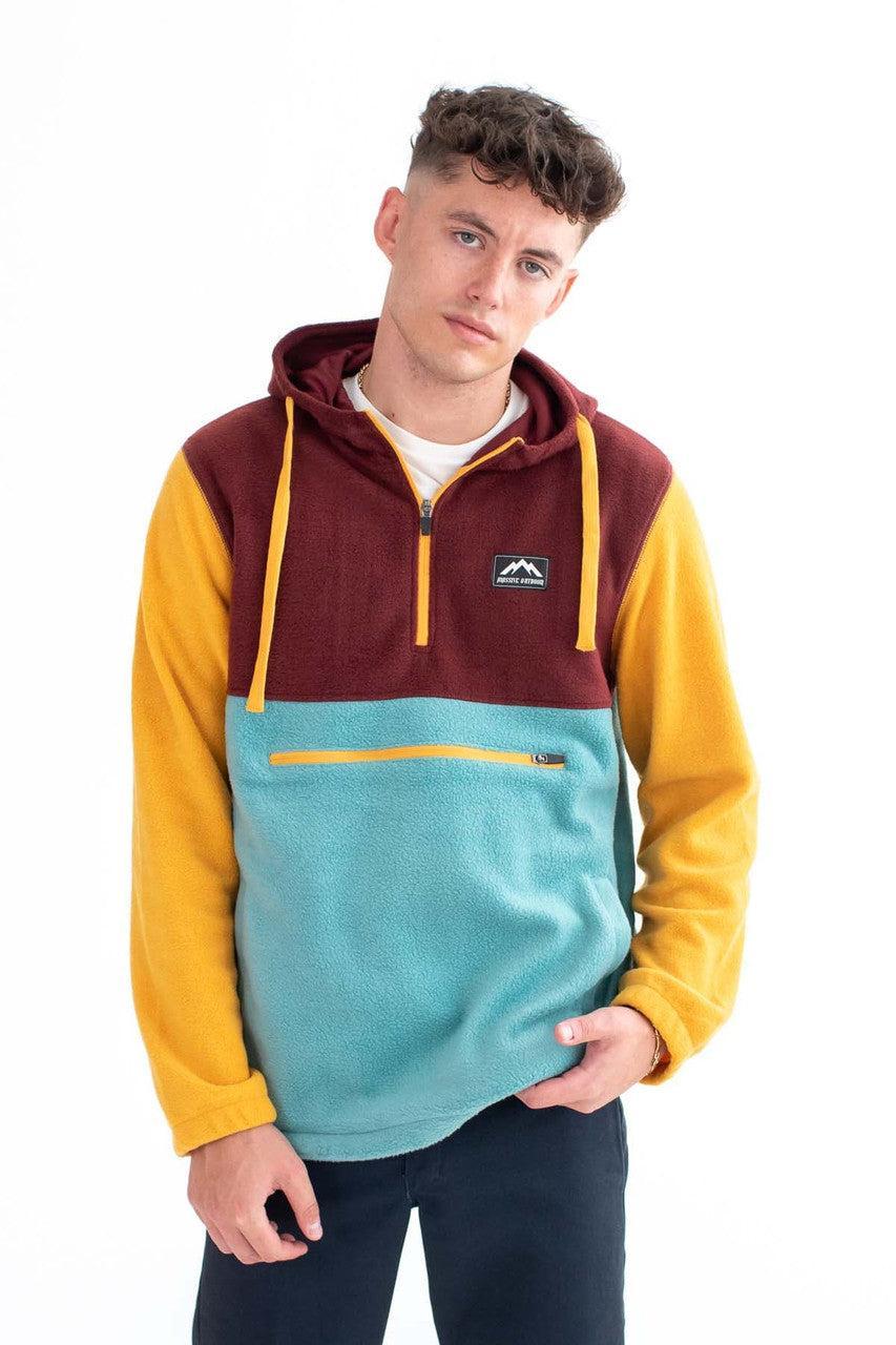 Andorra Color Block Polar Fleece Hoodie Product Image