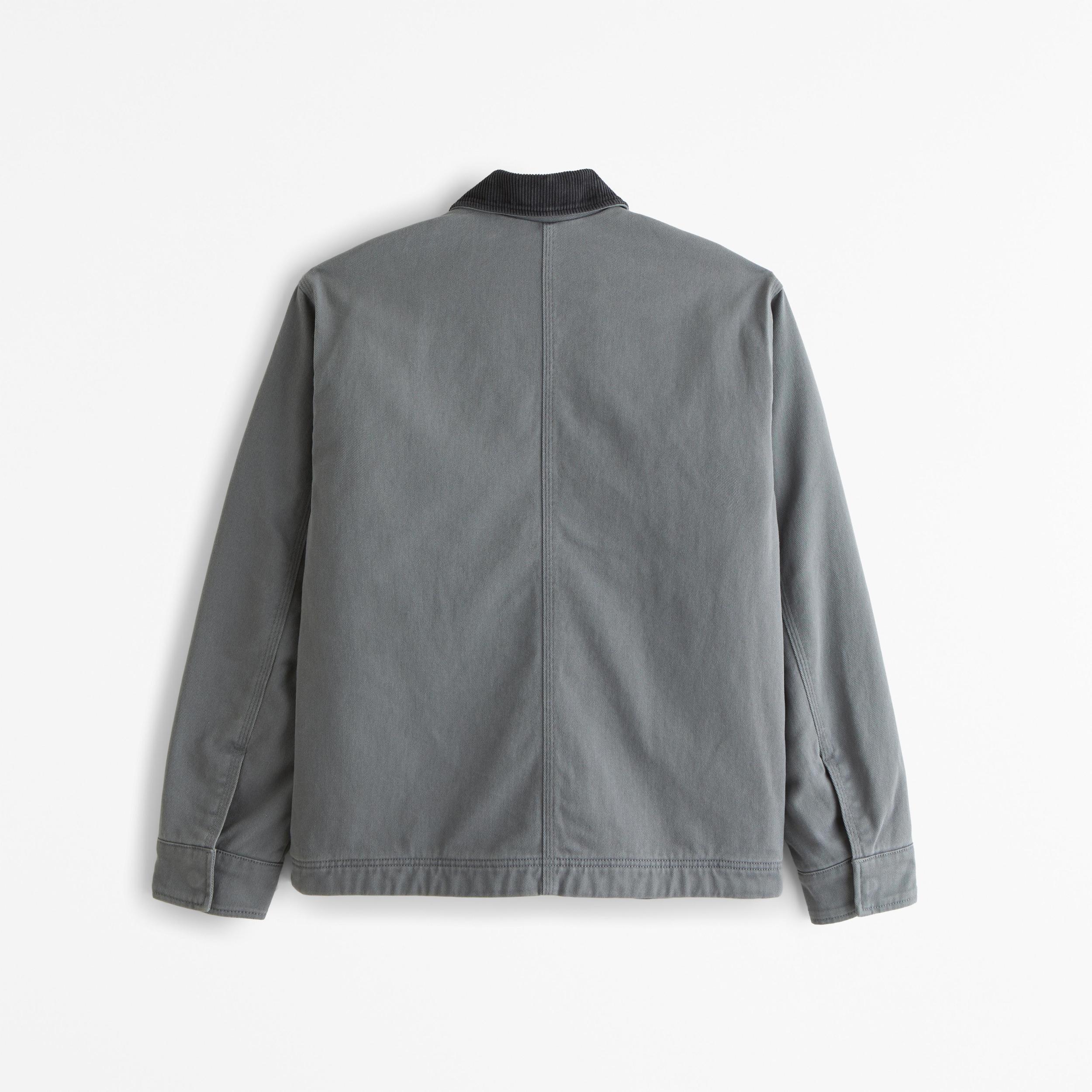 Flannel-Lined Zip Workwear Jacket Product Image
