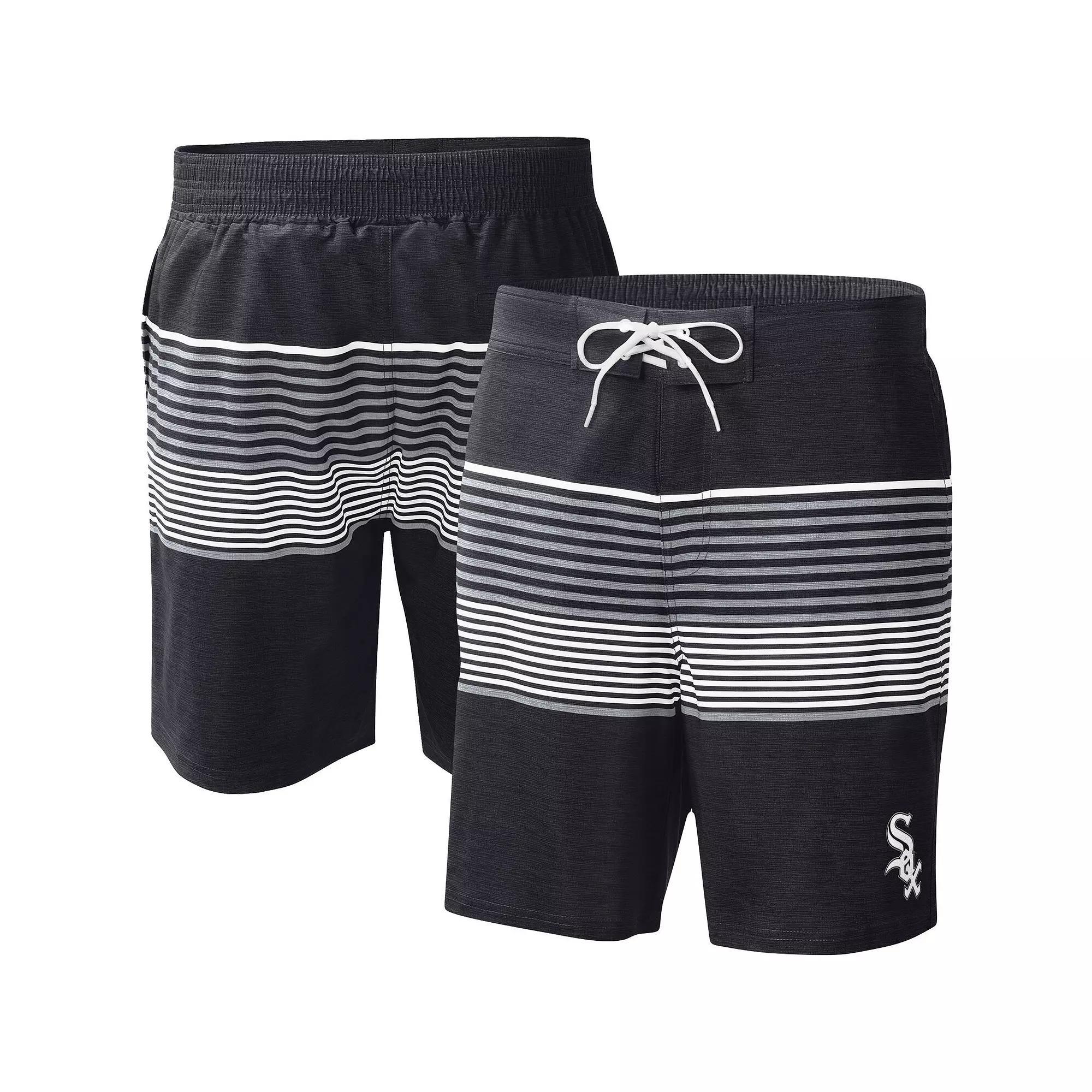 Men's G-III Sports by Carl Banks  Black Chicago White Sox Coastline Volley Swim Shorts, Size: Small Product Image