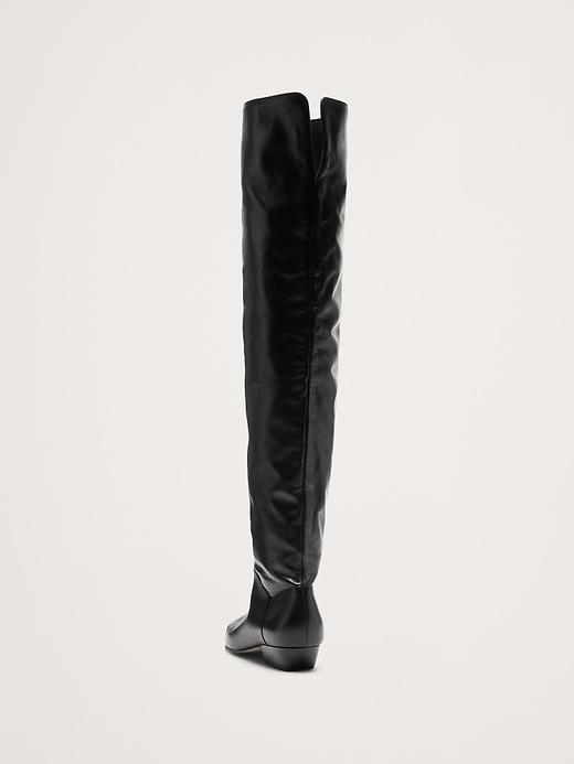 Italian Leather Over-The-Knee Boot Product Image