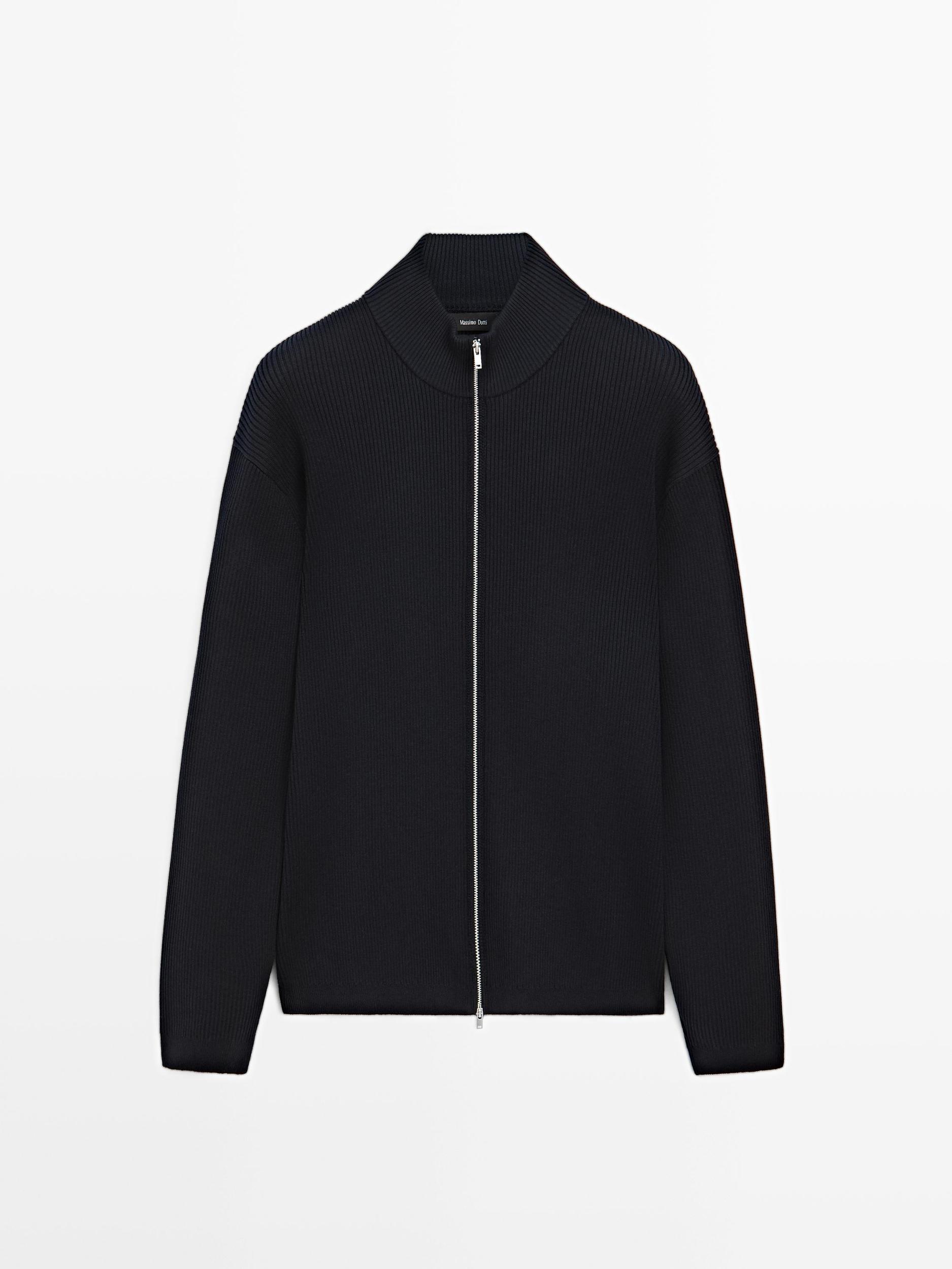 100% cotton zip cardigan Product Image