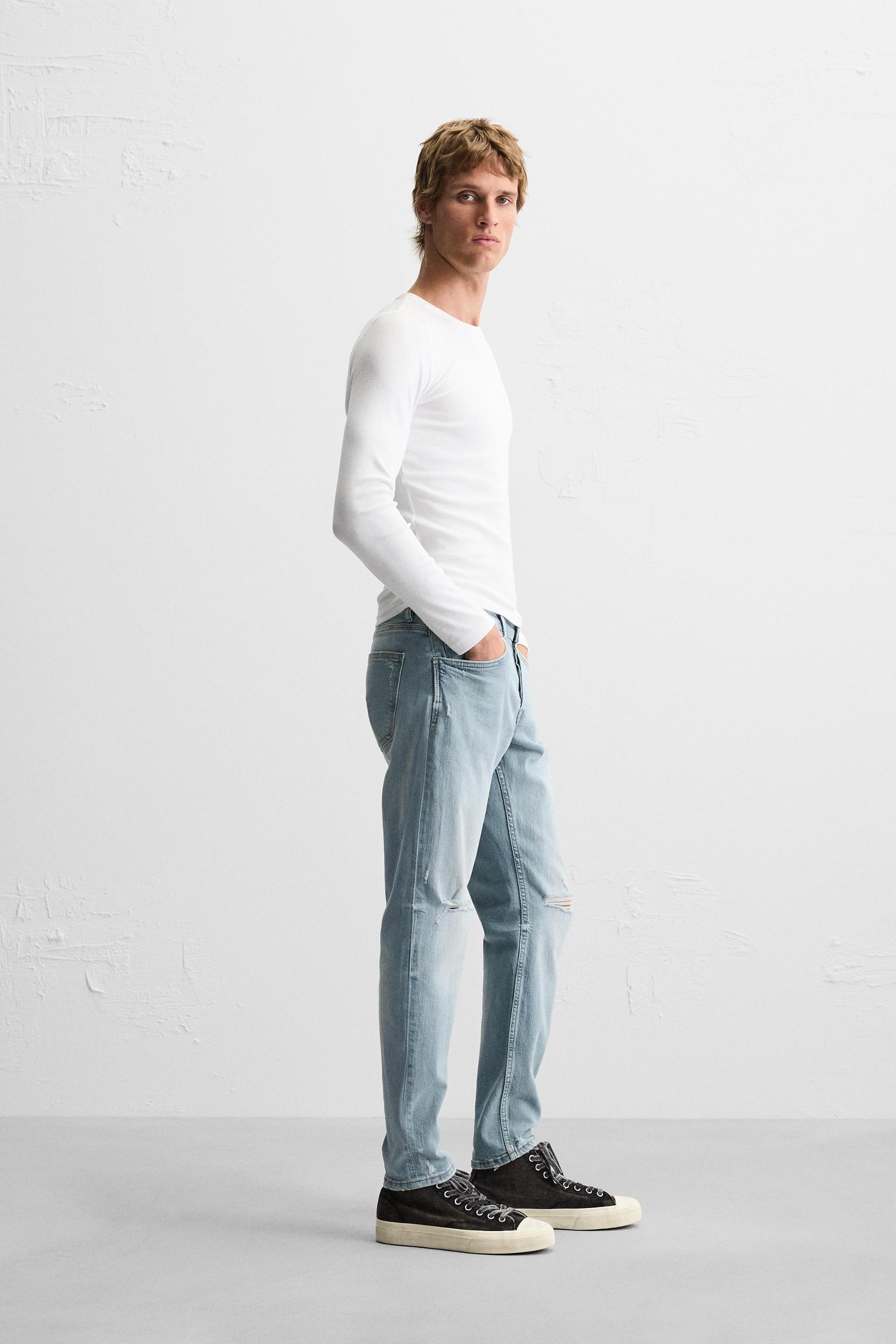 RIPPED SKINNY JEANS Product Image