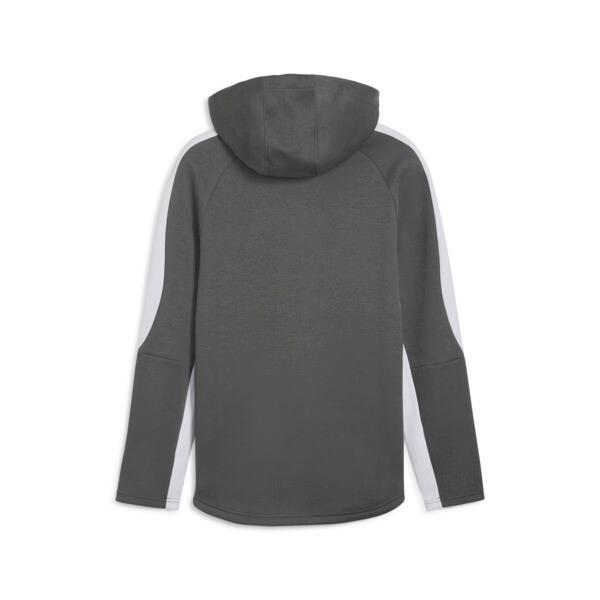 PUMA EVOSTRIPE Full-Zip Men's Hoodie in Mineral Grey Product Image