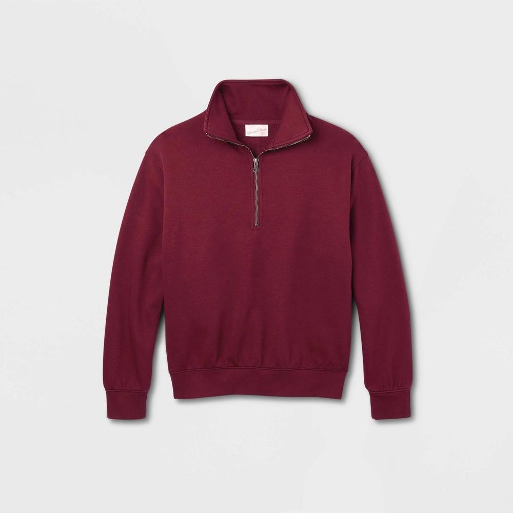 Women's Leisure Studio Quarter Zip Pullover Sweatshirt - Universal Thread™ Product Image