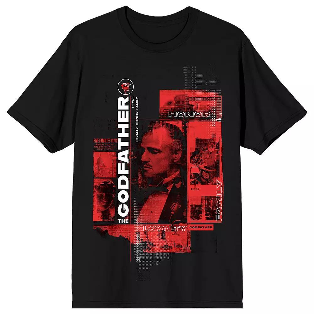 Men's The Godfather "Loyalty Honor Family" Graphic Tee, Size: Medium, Black Product Image