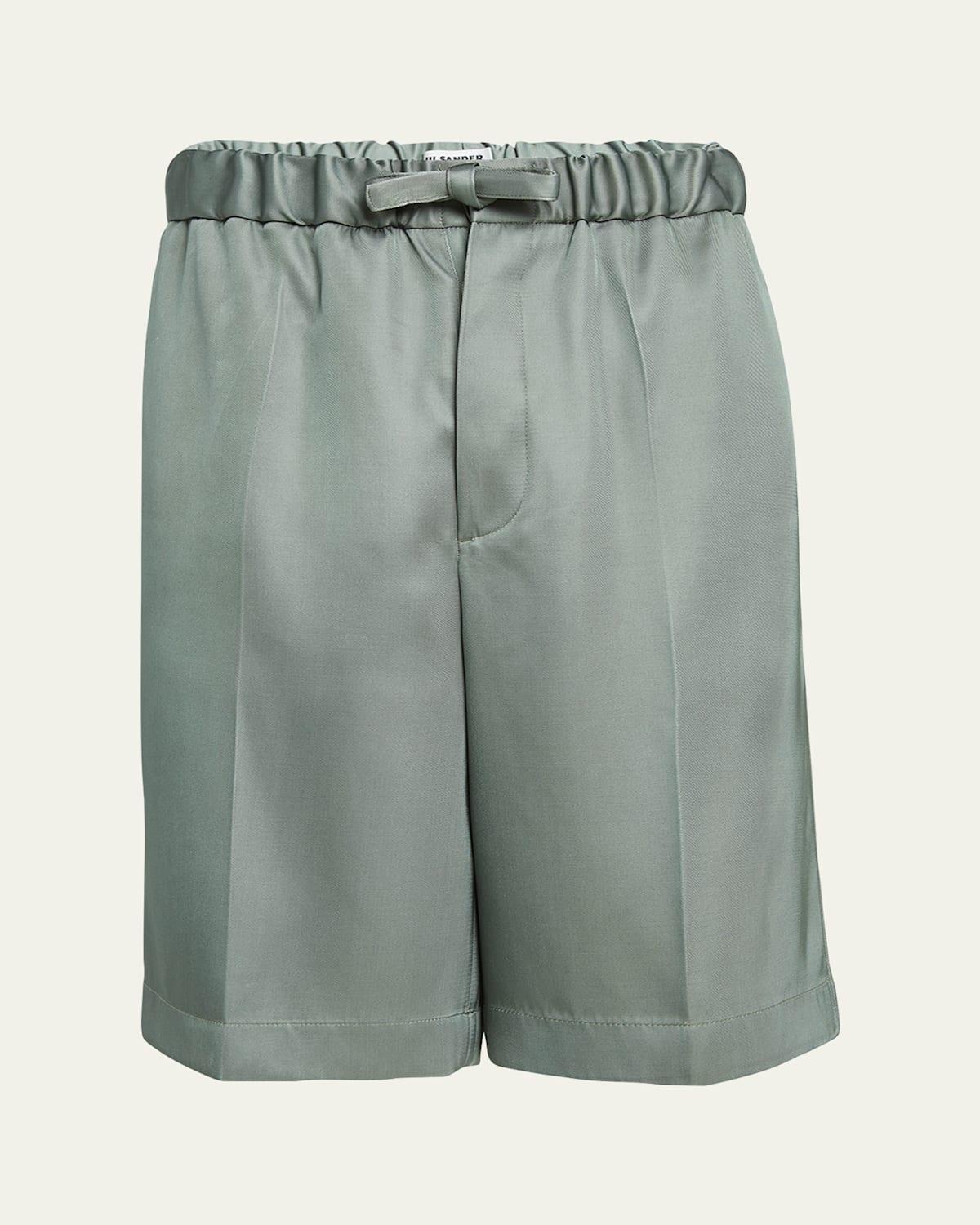 Mens Wide-Leg Satin Shorts Product Image