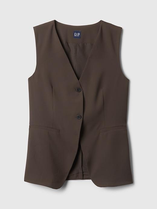 Longline Twill Vest Product Image