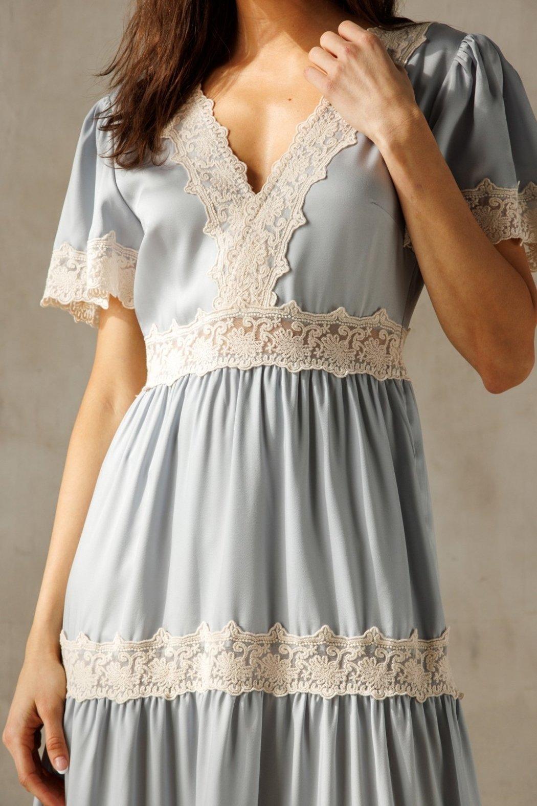 Satin and Lace Maxi Product Image