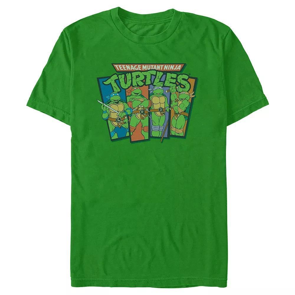 Men's Teenage Mutant Ninja Turtles Retro Bros Graphic Tee, Size: XS, Kelly Product Image