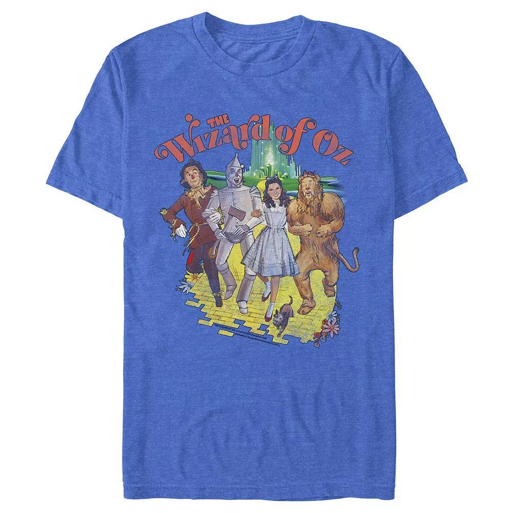 Men's The Wizard of OZ Vintage Poster Graphic Tee, Size: Medium, Royal Grey Product Image