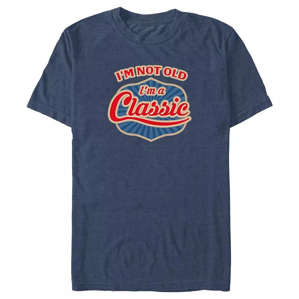 Big & Tall I'm Not Old I'm A Classic Graphic Tee, Men's, Size: Medium Tall, Navy Grey Product Image