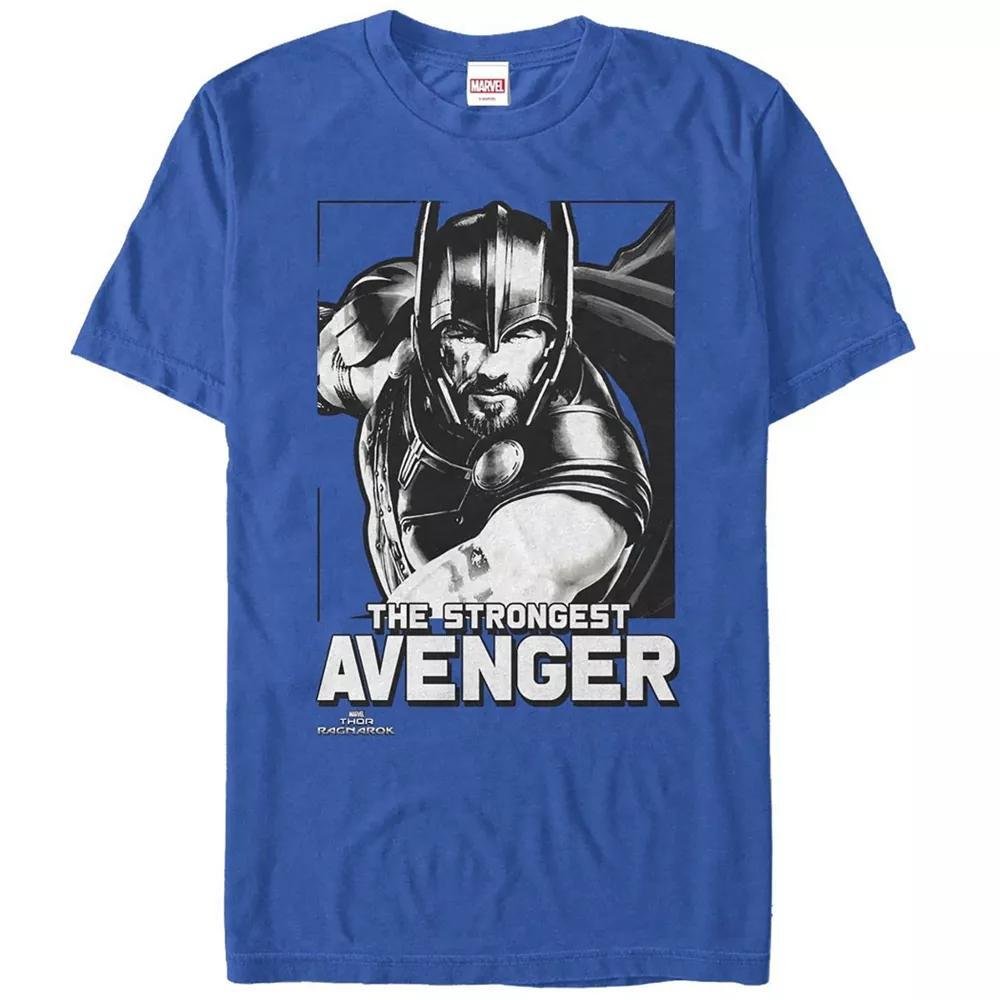 Men's Marvel Avengers Thor Strongest Graphic Tee, Size: XL, Royal Product Image