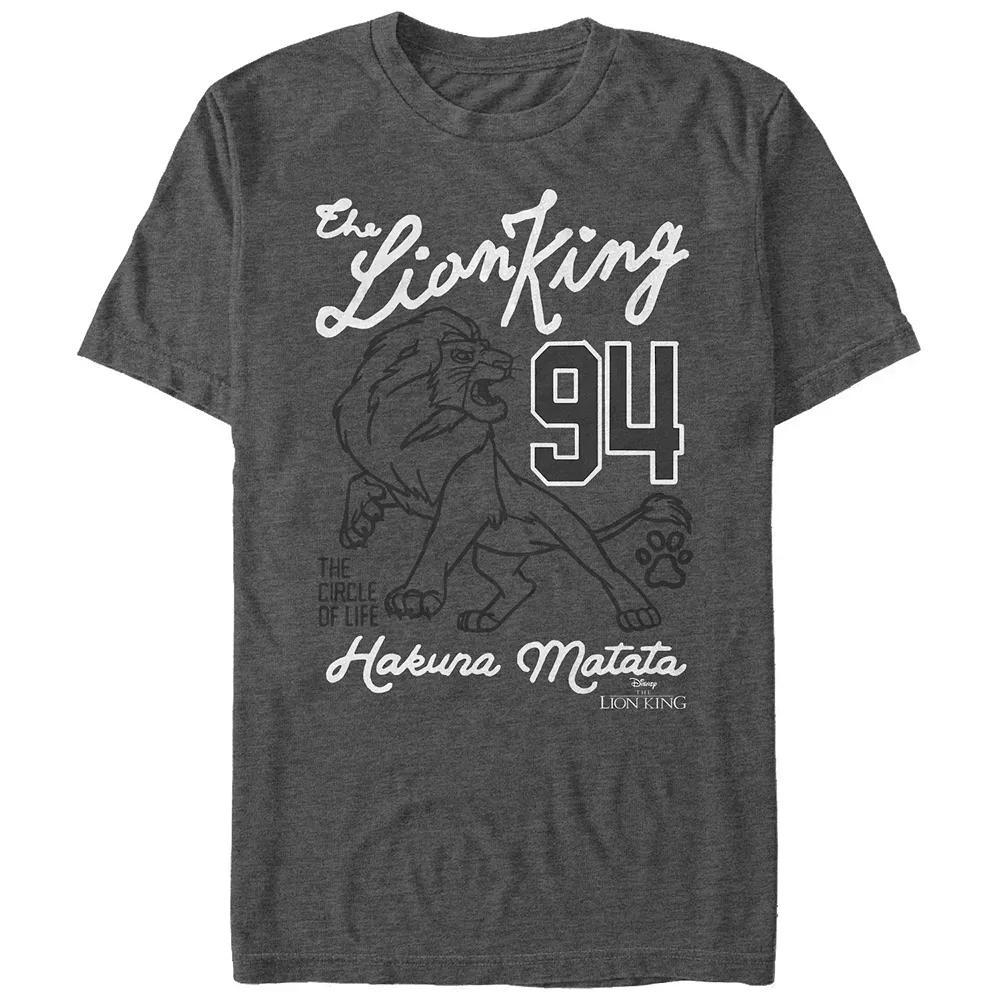 Disney's The Lion King 94 Hakuna Matata Big & Tall Graphic Tee, Men's, Size: 5XB, Grey Heather Product Image