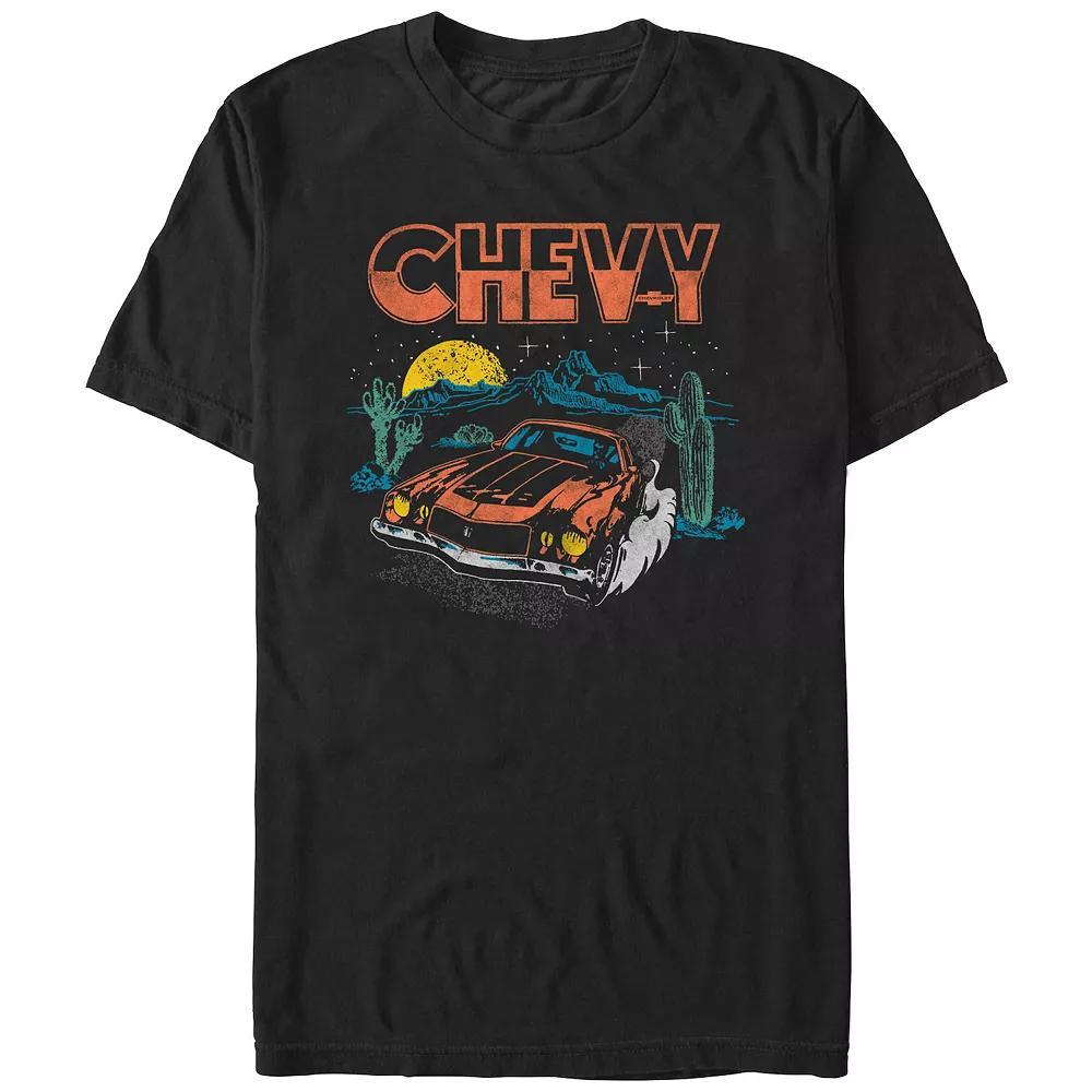 Men's Chevy Desert Night Ride Graphic Tee, Size: XXL, Black Product Image