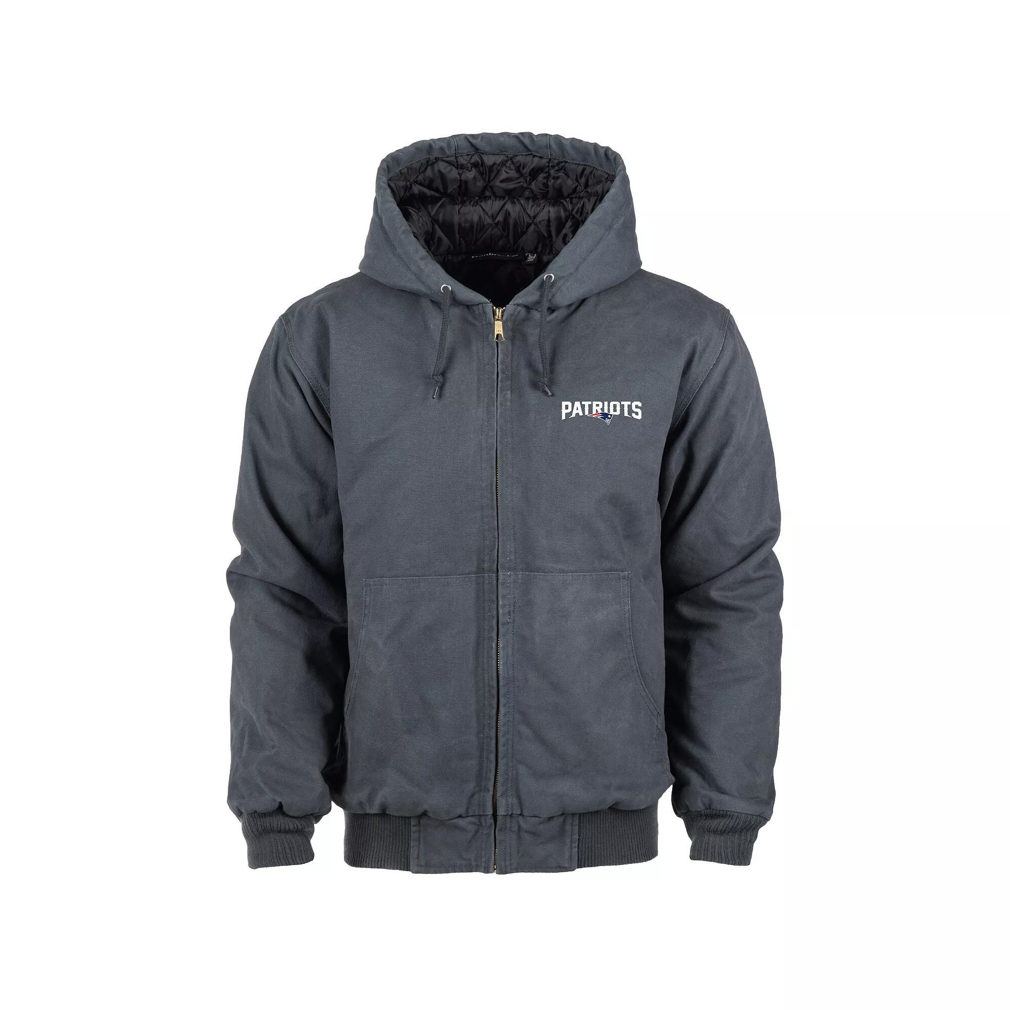 Men's Dunbrooke Charcoal Houston Texans Big & Tall Dakota Canvas Hoodie Full-Zip Jacket, Size: LT Product Image