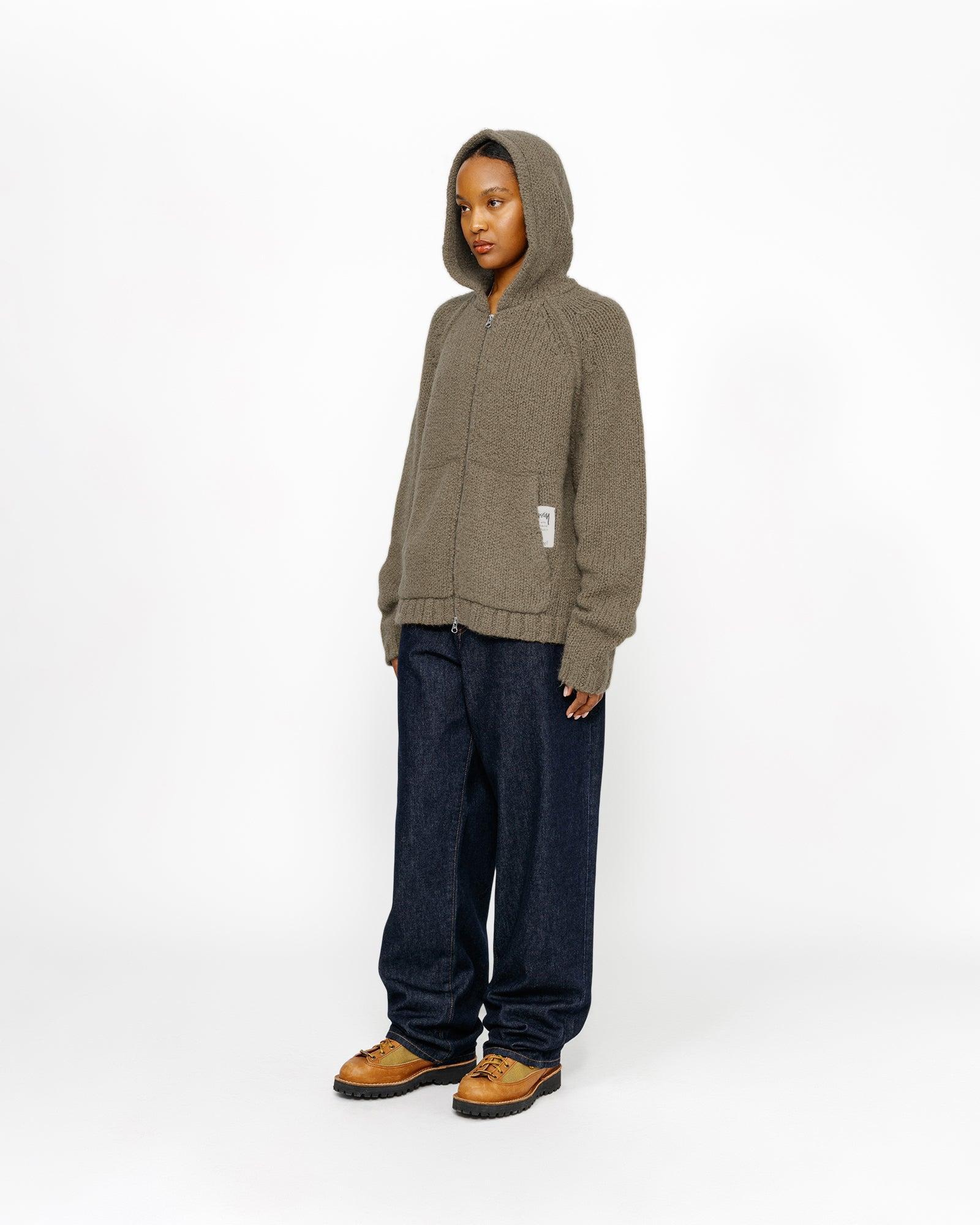 CHUNKY KNIT ZIP HOODIE Male Product Image