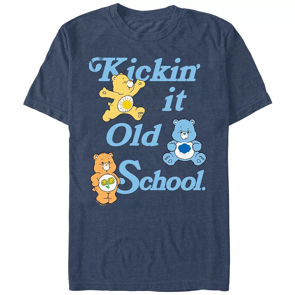 Men's Care Bears Kickin' It Old School Graphic Tee, Size: XS, Navy Grey Product Image