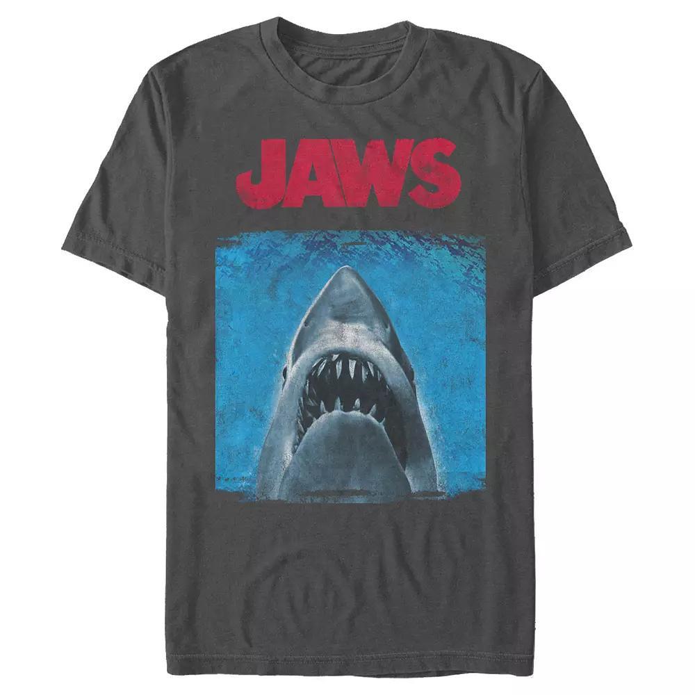 Men's Jaws Movie Poster Graphic Tee, Size: Small, Blue Product Image