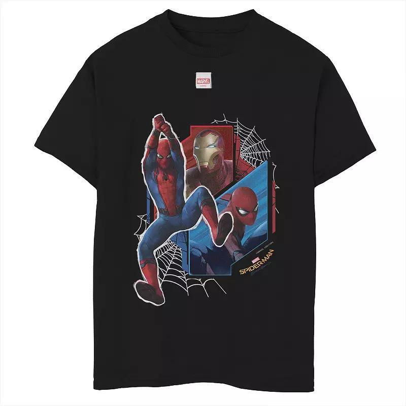 Boys 8-20 Marvel Spider-Man Homecoming Team Iron Man Graphic Tee, Boy's, Size: Medium, Black Product Image