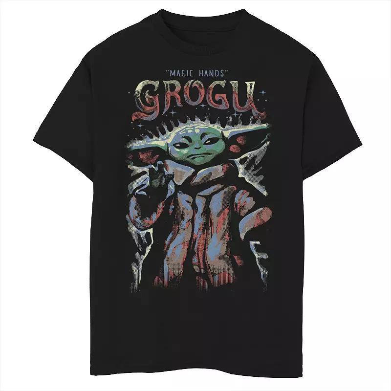 Boys 8-20 Star Wars The Mandalorian Magic Hands Grogu Sketch Graphic Tee, Boy's, Size: Large, Blue Product Image