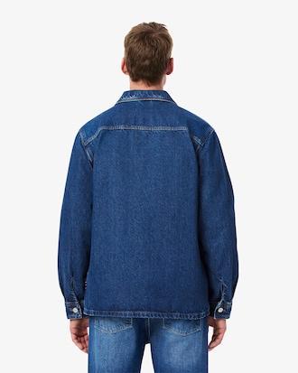 Heavy Cotton Denim Overshirt Jacket Product Image