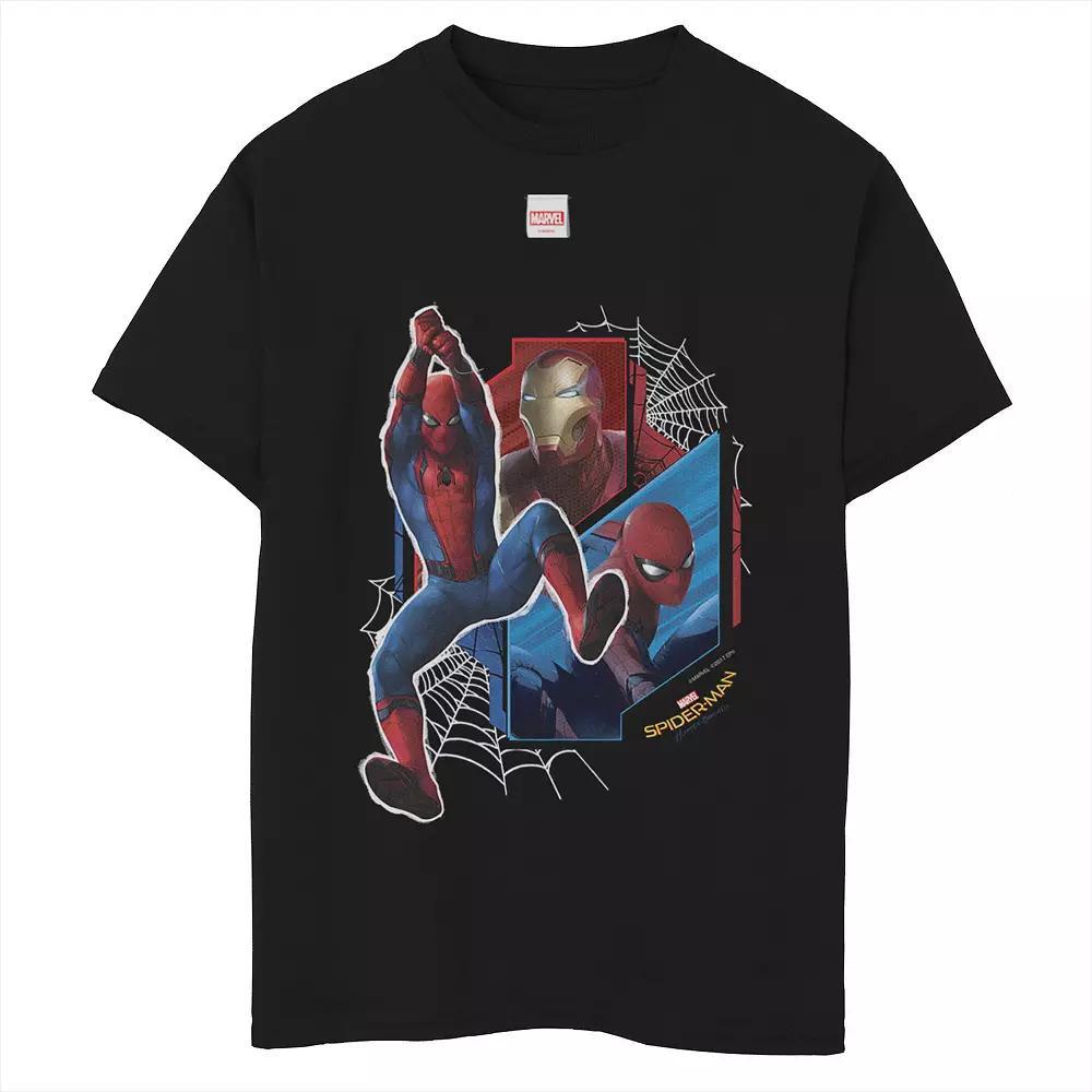 Boys 8-20 Marvel Spider-Man Homecoming Team Iron Man Graphic Tee, Boy's, Size: Medium, Black Product Image