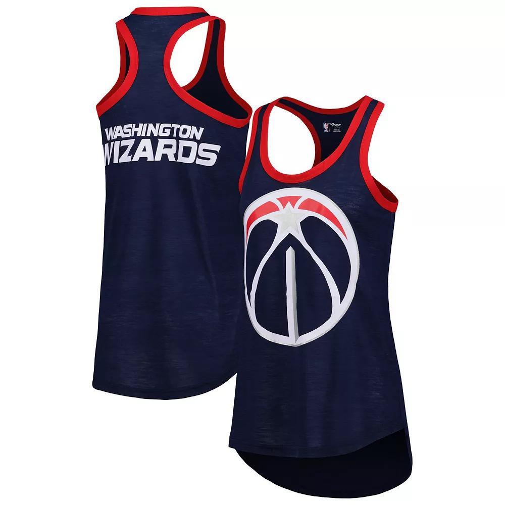Women's G-III 4Her by Carl Banks Navy Washington Wizards Showdown Scoop-Neck Racerback Tank Top, Size: Small, Wiz Blue Product Image