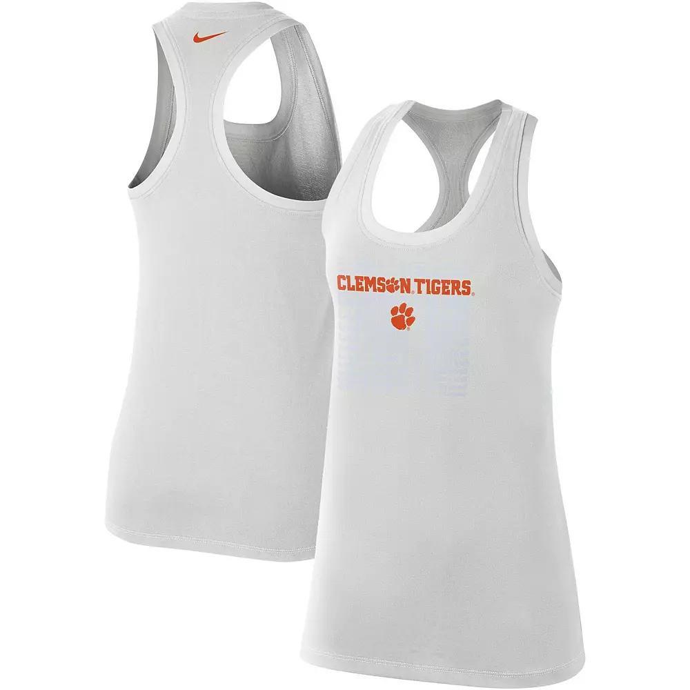Women's Nike Gray Clemson Tigers Game Time Tank Top, Size: Small, Grey Product Image