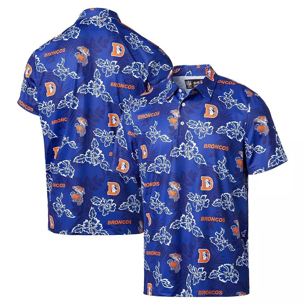 Men's Reyn Spooner Royal Denver Broncos Throwback Pua Performance Polo, Size: Large, Blue Product Image