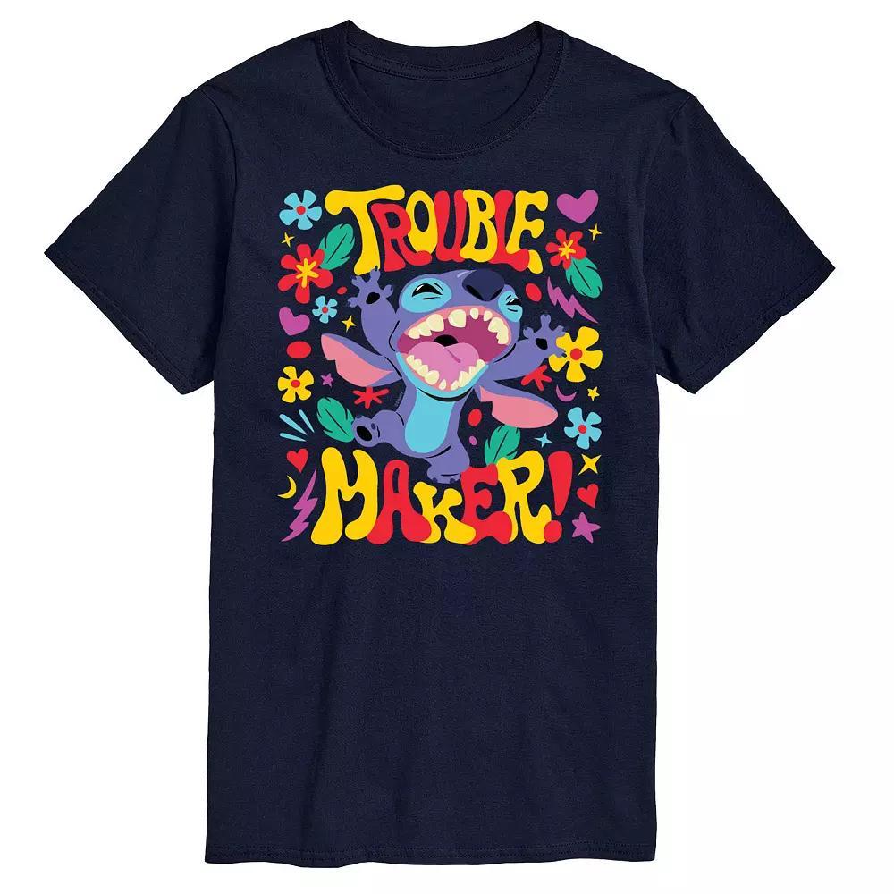 Disneys Lilo & Stitch Big & Tall Trouble Maker Graphic Tee, Mens Product Image