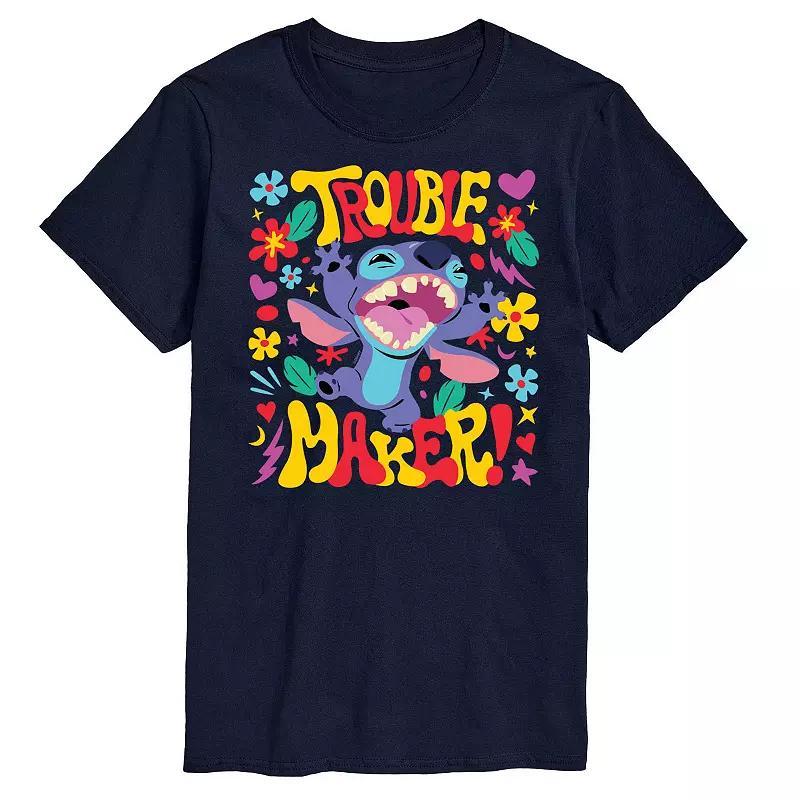 Disneys Lilo & Stitch Big & Tall Trouble Maker Graphic Tee, Mens Product Image