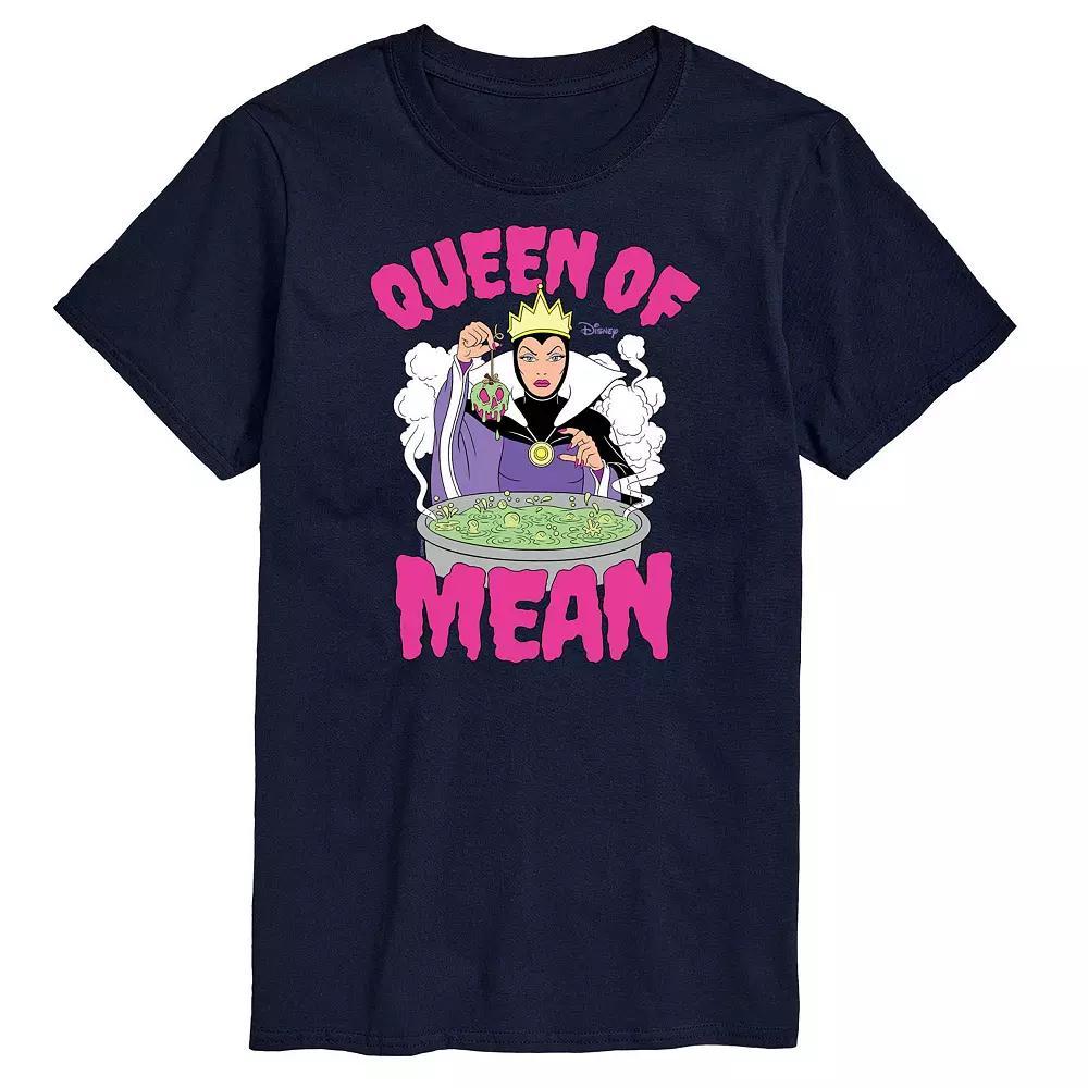 Disneys Villians Big & Tall Queen Of Mean Graphic Tee, Mens Blue Product Image