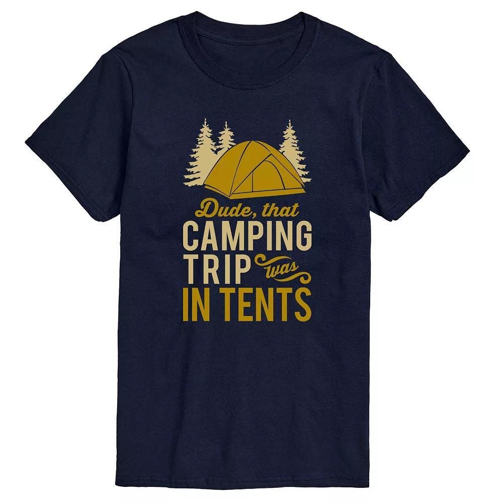 Mens Camp Trip In Tents Tee Blue Product Image