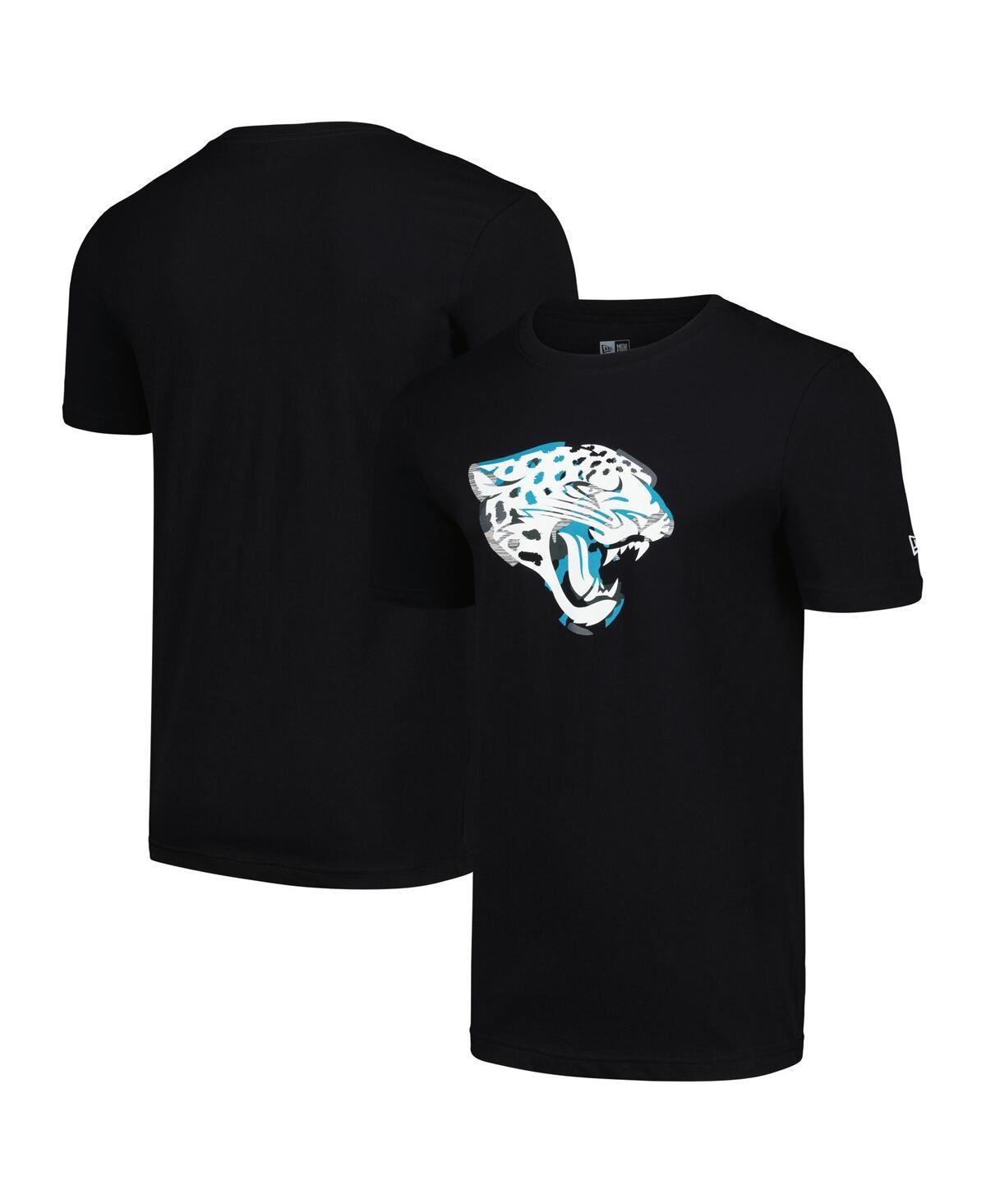 Men's New Era Black Jacksonville Jaguars Camo Logo T-Shirt, Size: Medium Product Image