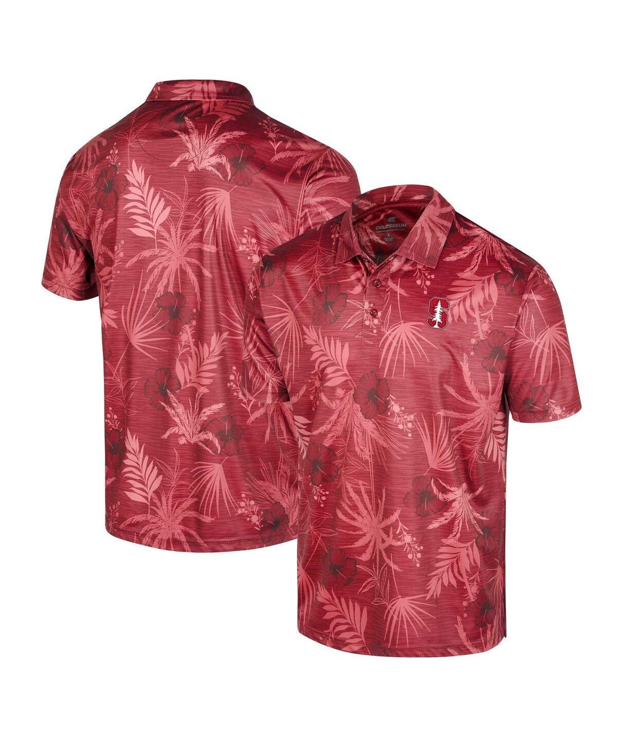 Mens Colosseum Cardinal Stanford Cardinal Palms Team Polo Product Image