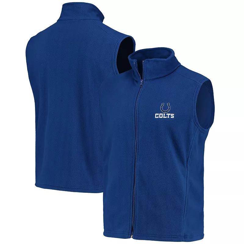 Men's Royal Indianapolis Colts Houston Fleece Full-Zip Vest, Size: XL, Blue Product Image