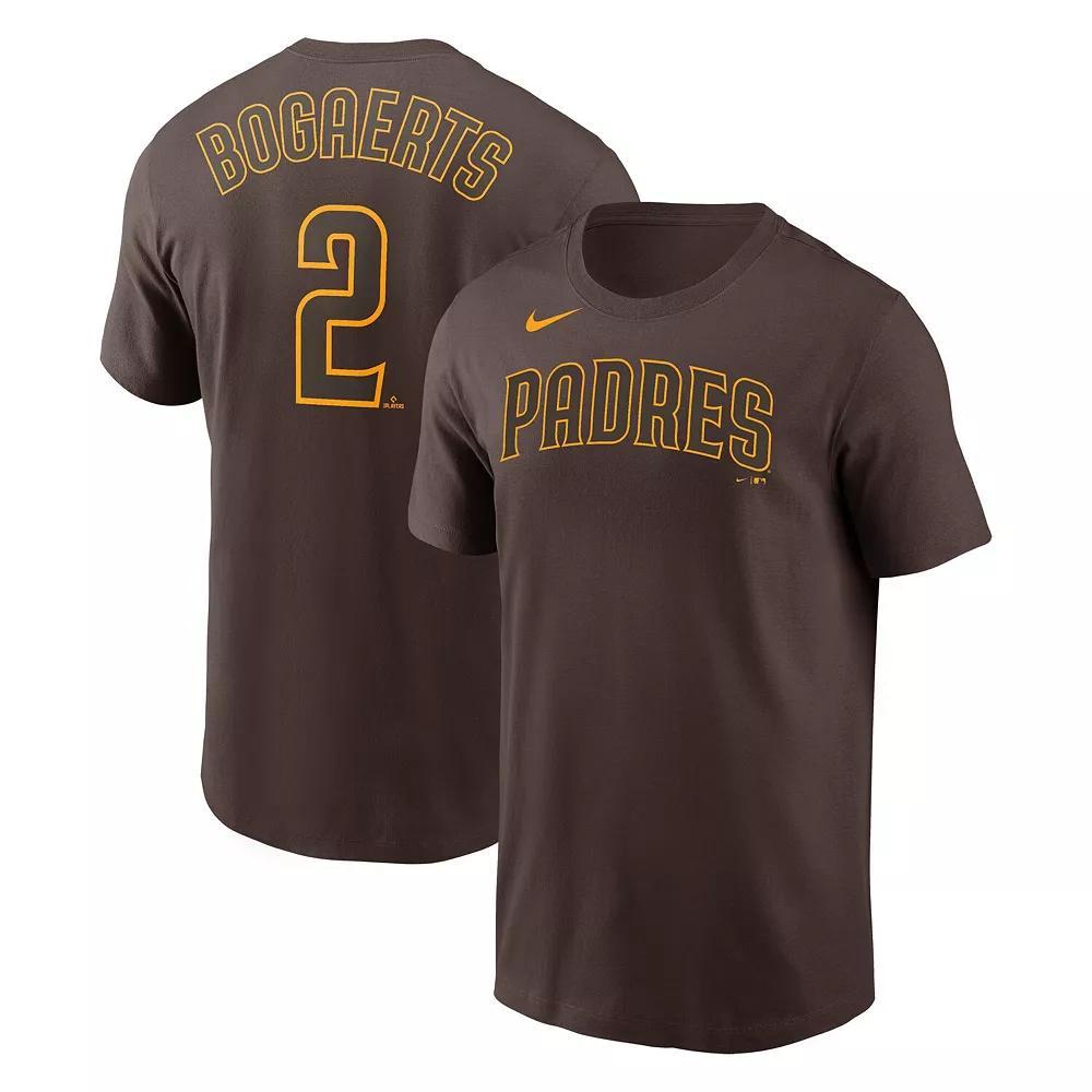 Men's Nike Xander Bogaerts Brown San Diego Padres Name & Number T-Shirt, Size: Large Product Image