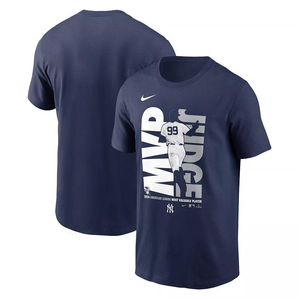 Men's Nike Aaron Judge Navy New York Yankees 2024 American League MVP T-Shirt, Size: Small, Blue Product Image