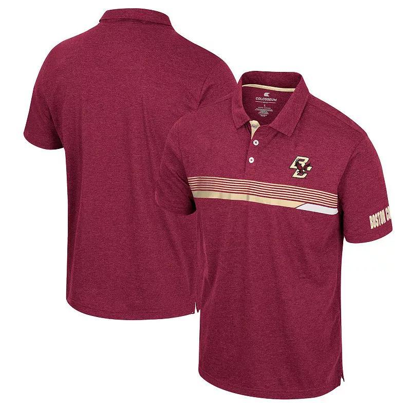 Mens Colosseum Maroon Boston College Eagles No Problemo Polo Product Image