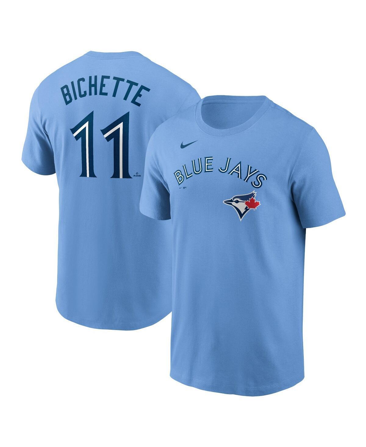 Men's Nike Bo Bichette Powder Blue Toronto Blue Jays Fuse Name & Number T-Shirt, Size: 2XL, Jay Light Product Image