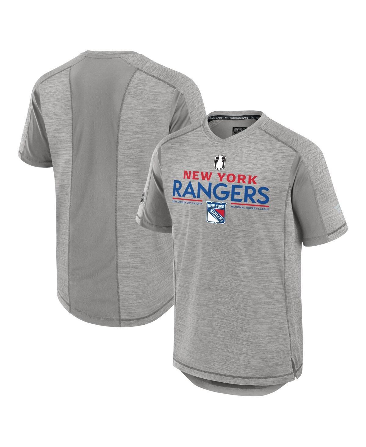 Mens Fanatics Branded Gray Boston Bruins 2024 Stanley Cup Playoffs Authentic Pro T-Shirt Product Image