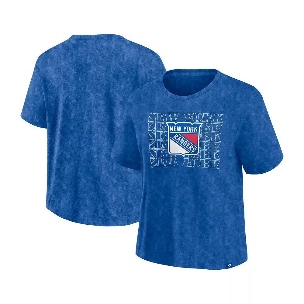 Women's Fanatics  Blue Tampa Bay Lightning Faded Wash T-Shirt, Size: XS, Lgh Blue Product Image
