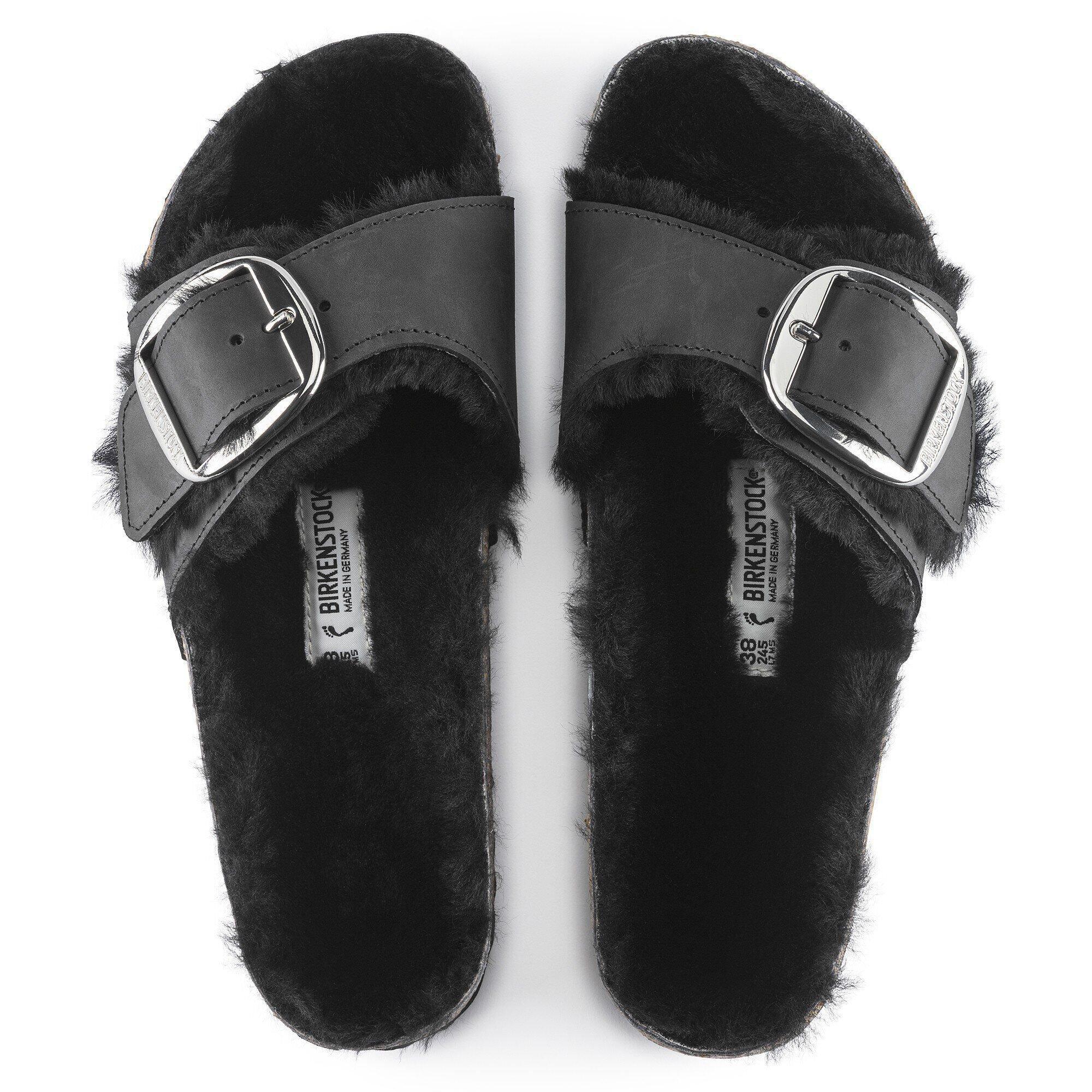 Madrid Big Buckle Shearling Natural Leather Oiled Product Image